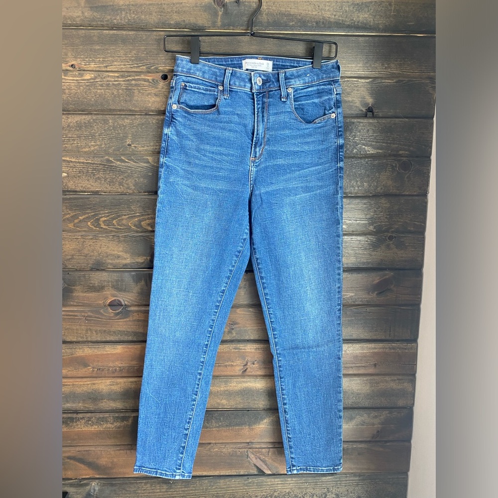 Abercrombie & Fitch Curve Love High Rise Super Skinny Ankle Jean
